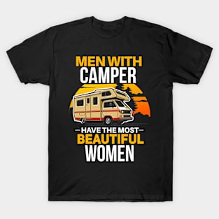 Funny men with a motorhome motif T-Shirt